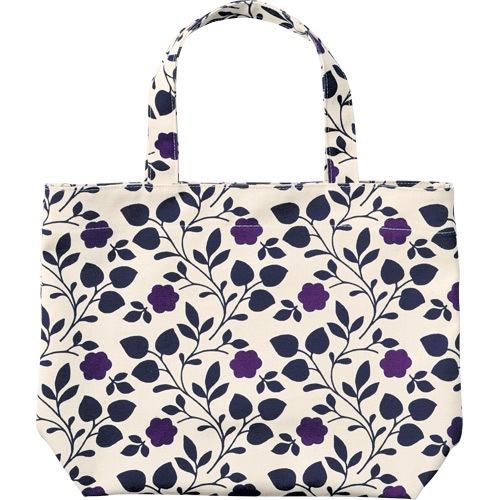 帆布トート大　花リーフ