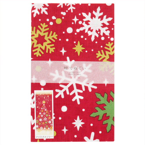 絵てぬぐい　クリスタルツリー