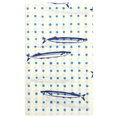 てぬぐい　さんま豆絞り