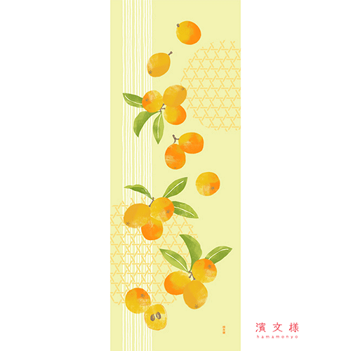 絵てぬぐい　ビワの香り