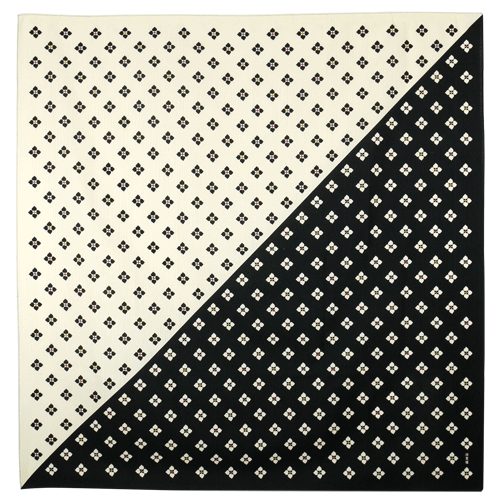 大布　四つ葉小紋