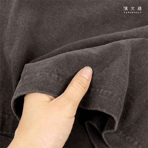 ピグメント染めTシャツL　サングラス　ブラック