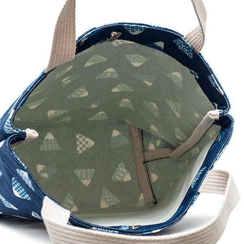 捺染帆布トート　富士山むすび