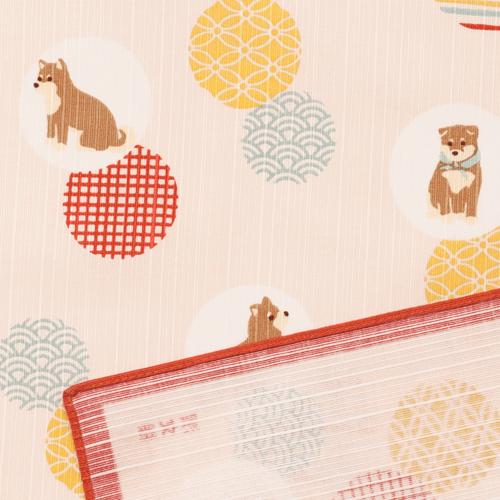 小布　豆柴と小紋玉　アカ