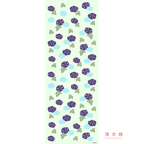 てぬぐい　ふわふわ朝顔
