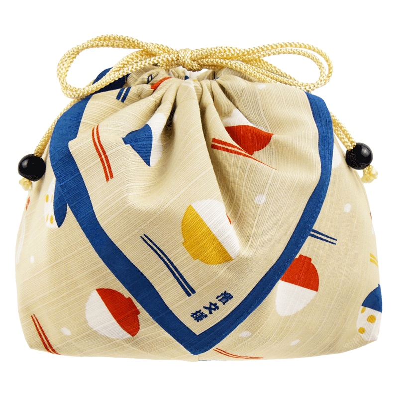 お弁当巾着　ご飯いただきます