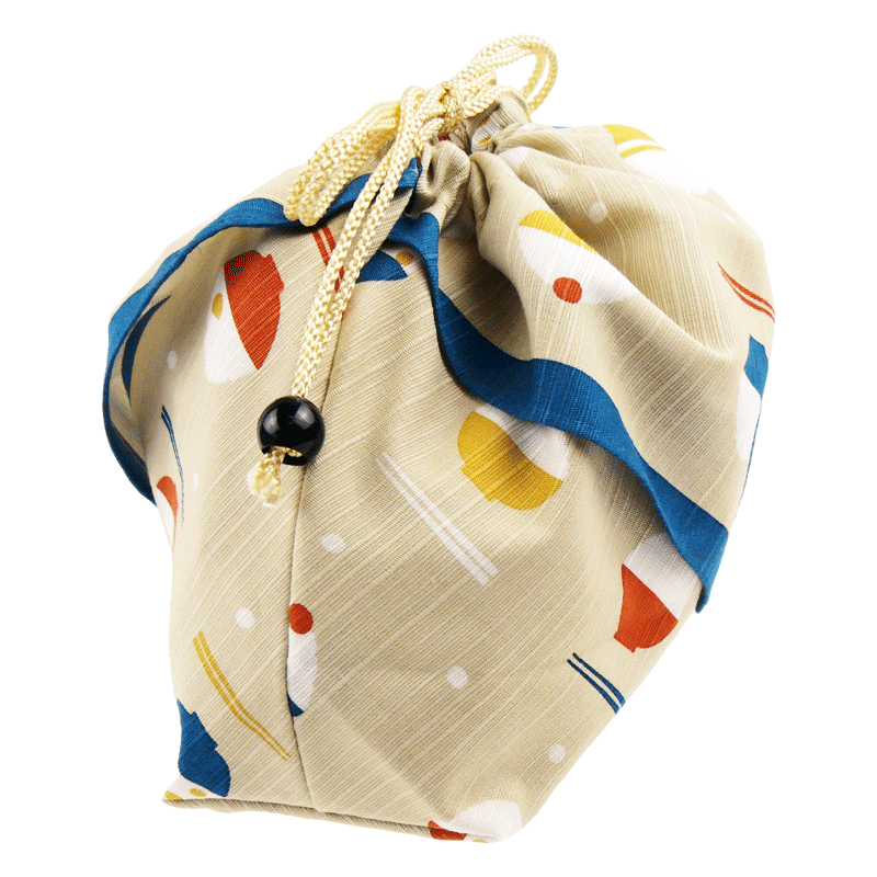 お弁当巾着　ご飯いただきます