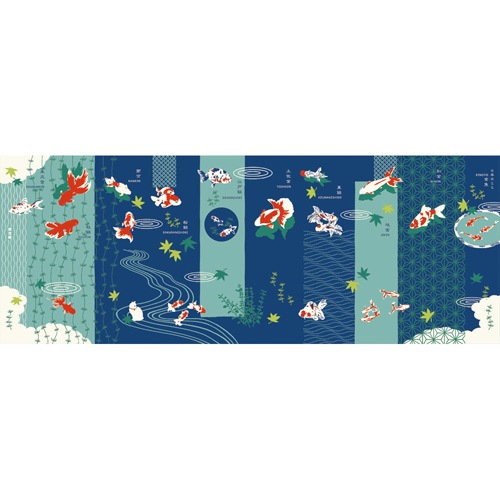 てぬぐい本　日本のこと　金魚