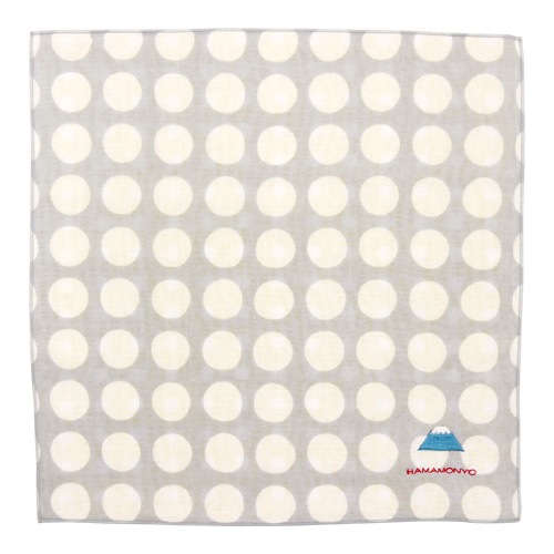 リバーシブルガーゼハンカチ　ラフドットと富士山