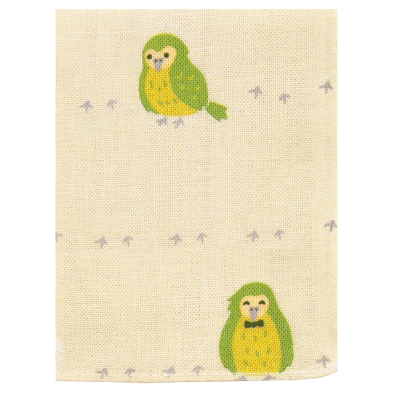 てぬぐいのはんかち　おさんぽカカポ