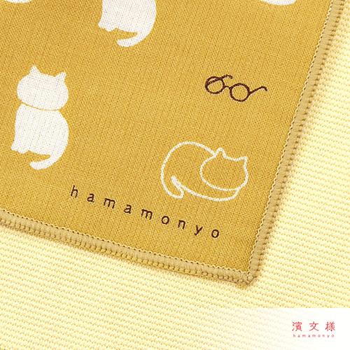 クリーンクロスハンカチ　ねこめがね