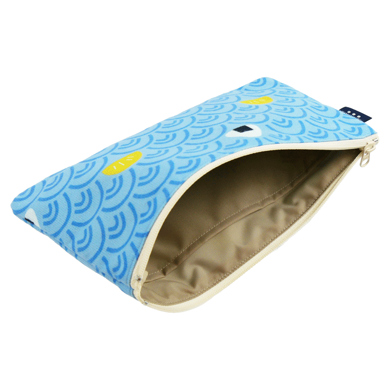 フラットポーチ　おむすび海波