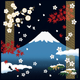 絵小布　四季富士山