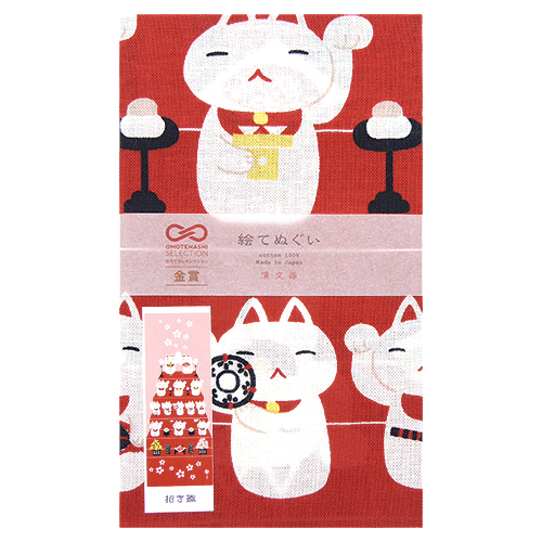 絵てぬぐい　招き雛