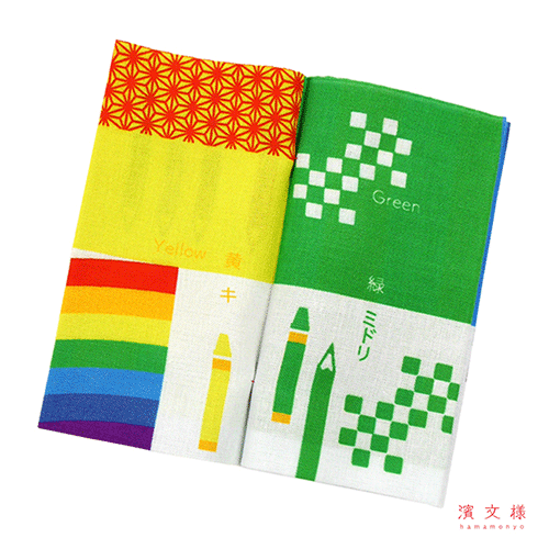 てぬぐい本　虹の七色小紋帖