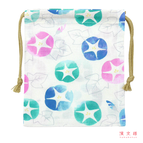 巾着小　あさがお乙女