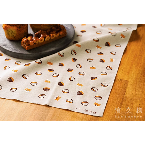 てぬぐい　豆栗豆柴