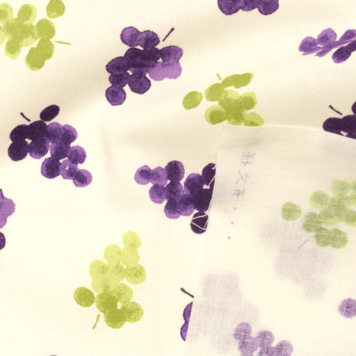 てぬぐい　ぶどう小紋