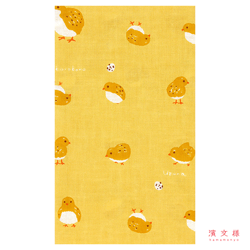 てぬぐい　コロコロうずら