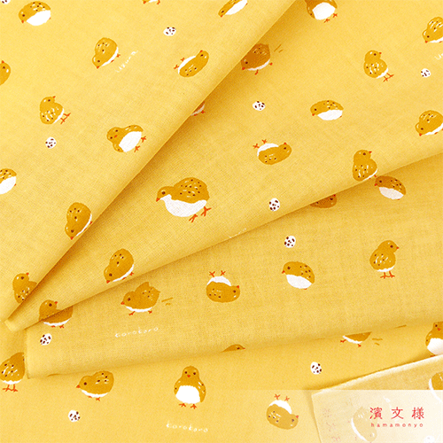 てぬぐい　コロコロうずら