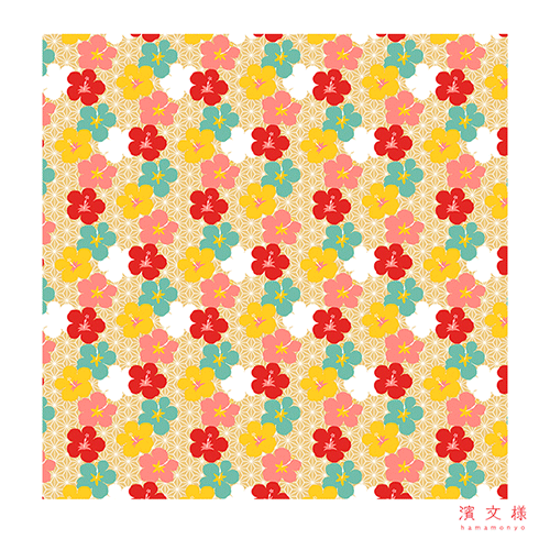 FUROSHIKIクロス 彩りハイビスカス｜▽アイテム・用途で選ぶ