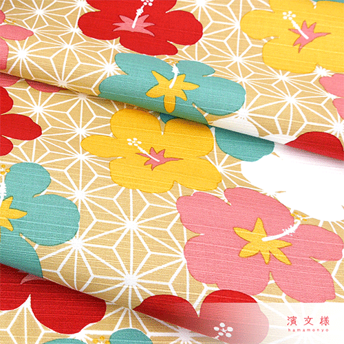 FUROSHIKIクロス 彩りハイビスカス｜▽アイテム・用途で選ぶ