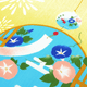 絵小布　夏夢もよう