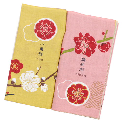 てぬぐい本　梅の花手帖
