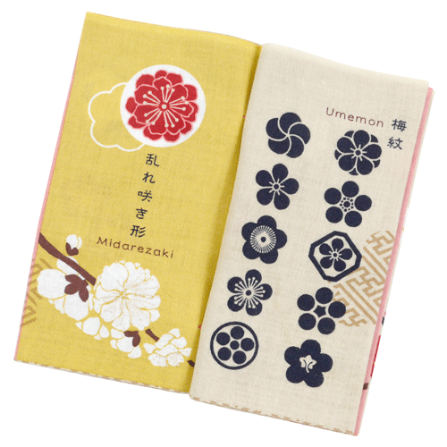 てぬぐい本　梅の花手帖
