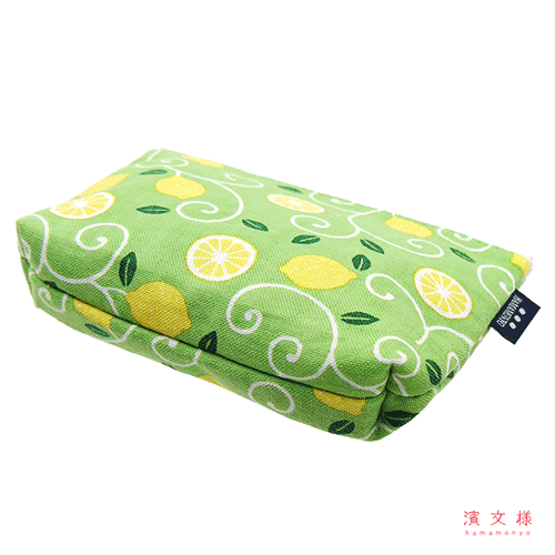 豆ポーチ　レモン唐草