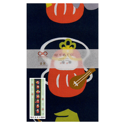 絵てぬぐい　福だるま七福神