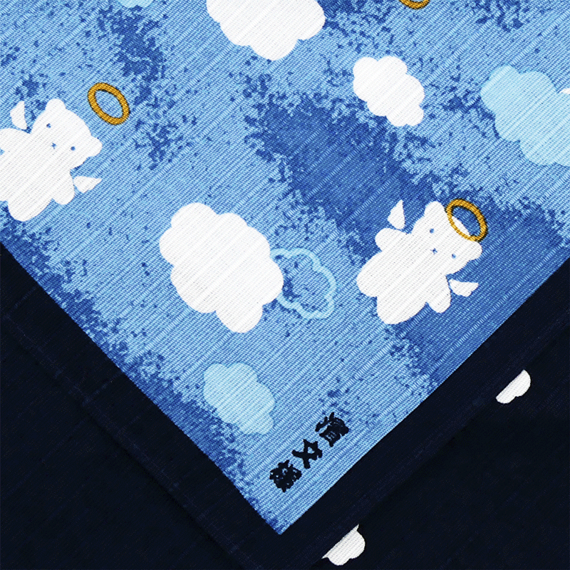 お弁当巾着　くま雲天使