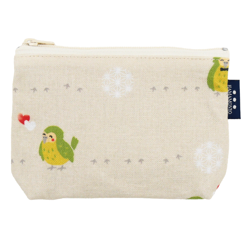 豆ポーチ　おさんぽカカポ