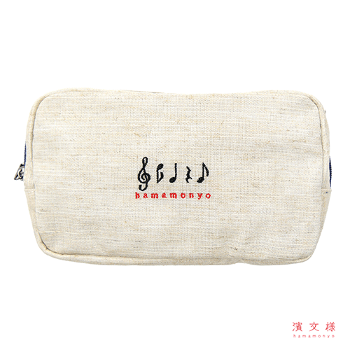 ナチュラルフリーポーチ　音符