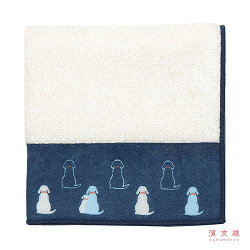 Tenuguiたおる　おすわりわんこ