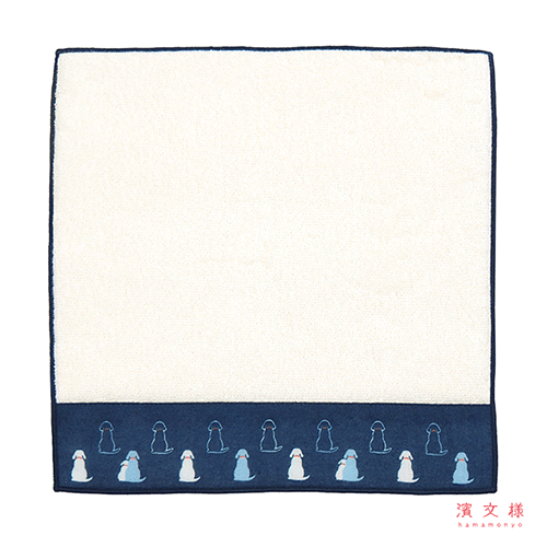 Tenuguiたおる　おすわりわんこ