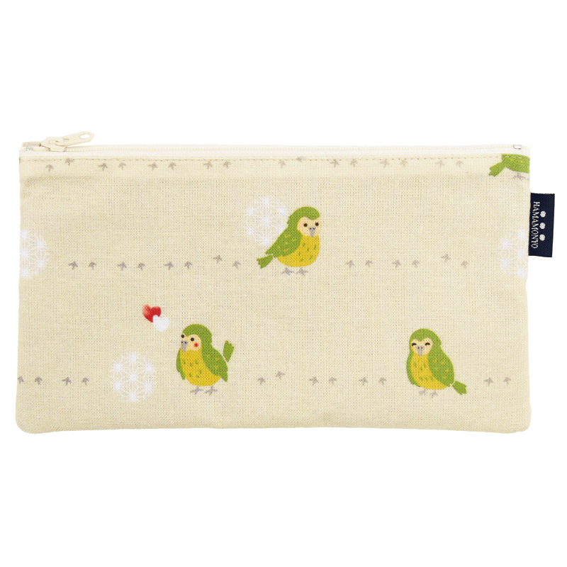 フラットポーチ　おさんぽカカポ