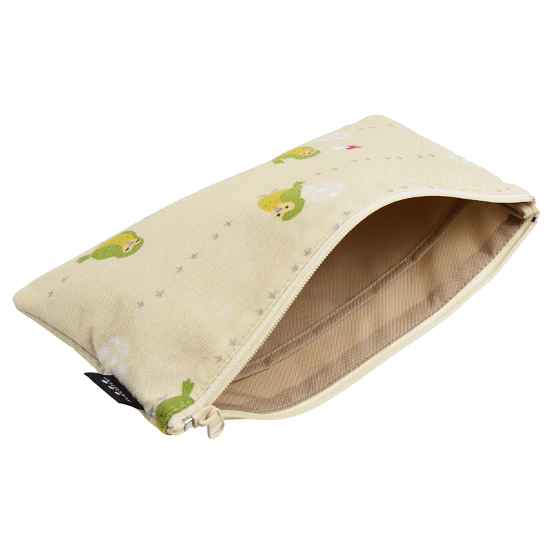 フラットポーチ　おさんぽカカポ