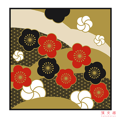 絵小布　梅にしき