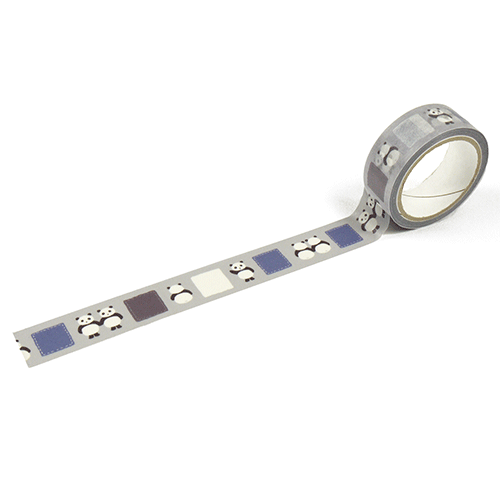 マスキングテープ　パッチワークパンダ