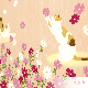 絵小布　秋桜とごきげん猫
