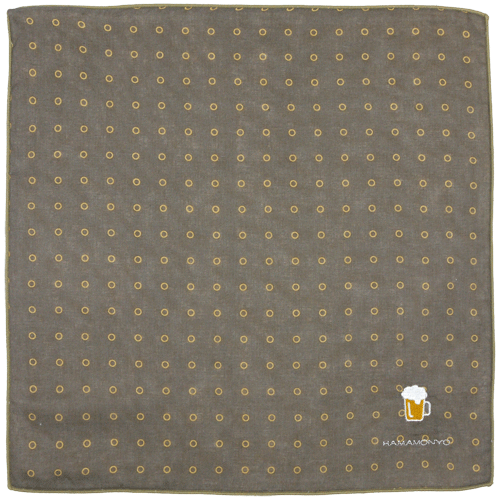 ドット水玉*1*やわらかガーゼハンカチ*5枚セット*ハンドメイド mokuyoku_001.jpg