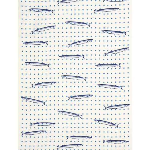 てぬぐいのはんかち　さんま豆絞り