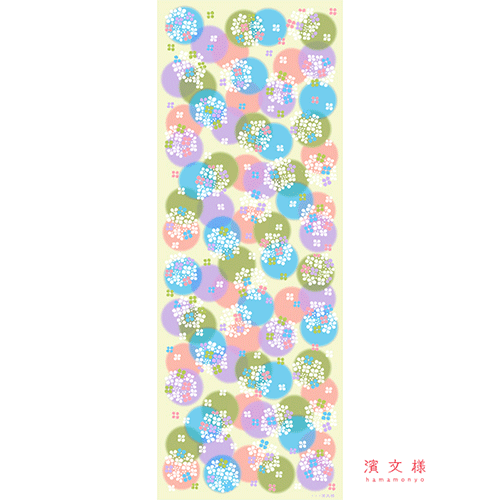 てぬぐい　愛しあじさい