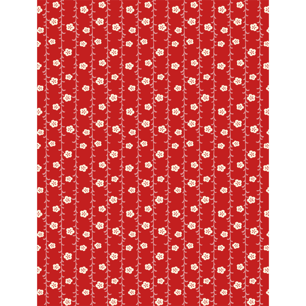 てぬぐいのはんかち　金封　寿　枝垂れ梅もよう