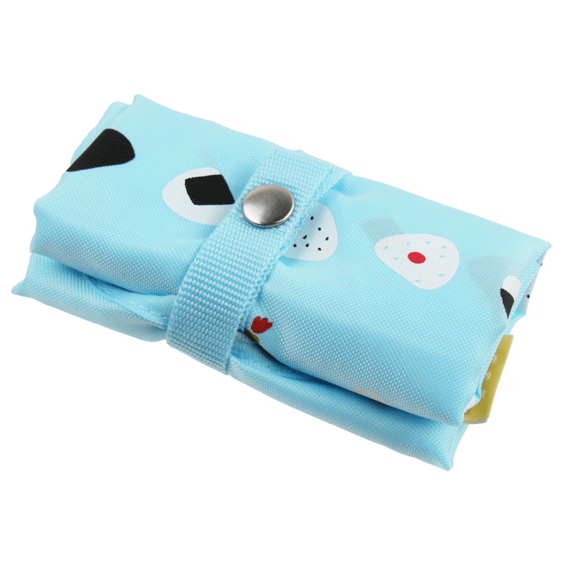 エコトート小　おむすびならべ　スカイブルー
