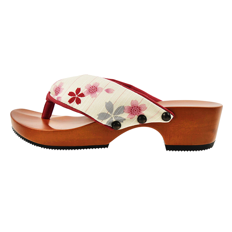 下駄サンダルＬ　夢恋桜（24～24.5cm）（レディース）