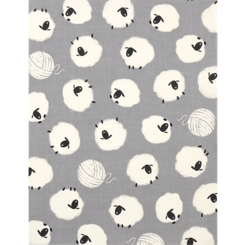 てぬぐいのはんかち　毛糸羊