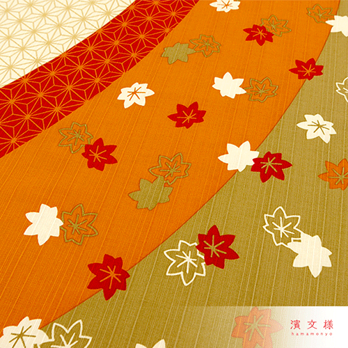 大布　麻の葉紅葉