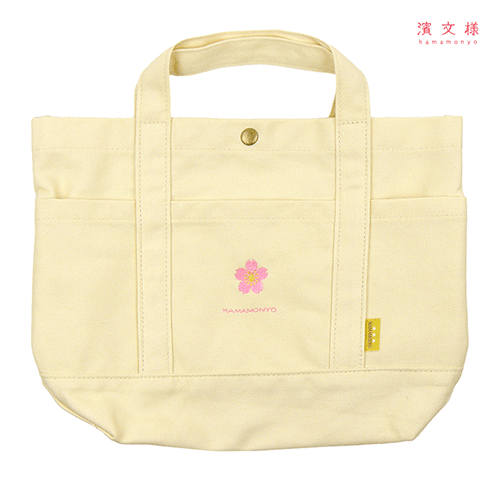 ワンポイント帆布トート　桜